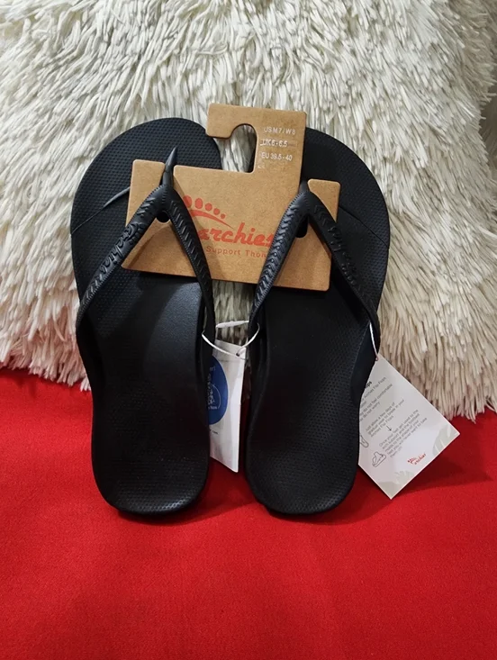 Archies Unisex Support Flip Flops - Picture 1 of 7